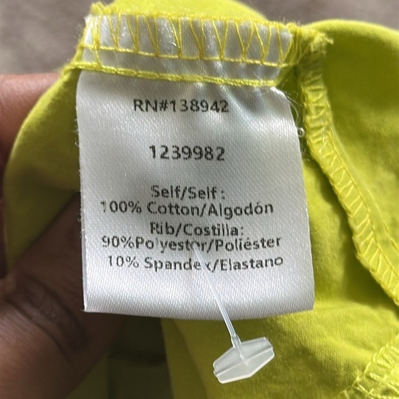 Ontwelfth Women’s Lime Green Retro Cropped Shirt Size Small - Picture 5 of 7